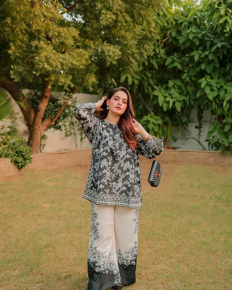 DILRUBA DIGITAL PRINTED 2 pieces stitched