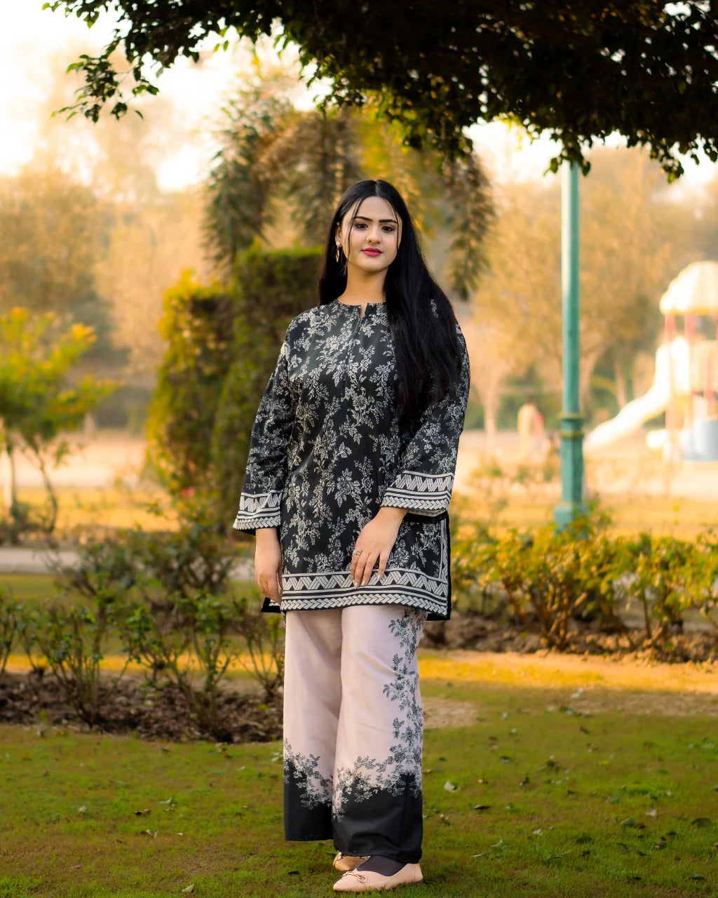DILRUBA DIGITAL PRINTED 2 pieces stitched