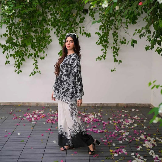 DILRUBA DIGITAL PRINTED 2 pieces stitched